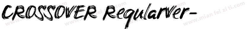 CROSSOVER RegularVer字体转换